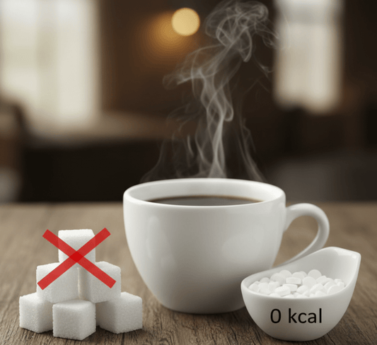 Dispenser med søtstofftabletter, 1200 stk. - NORMAE