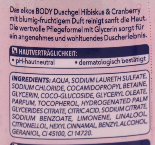 Dusjgel Hibiskus og tranebær 400 ml - DEALS - OF - NORWAY