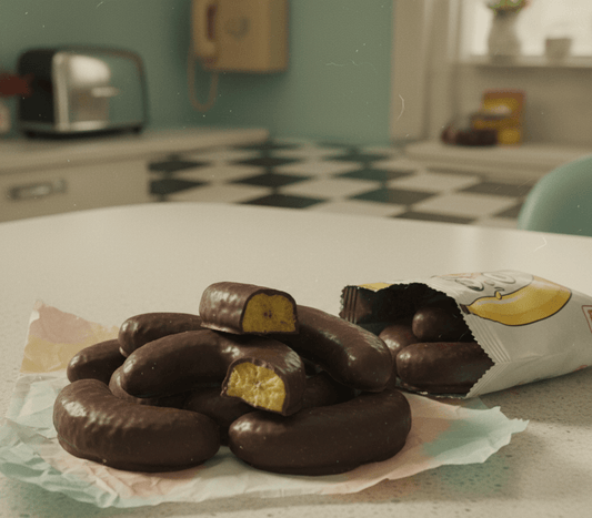 Gelé bananer med sjokolade, 250 g - NORMAE