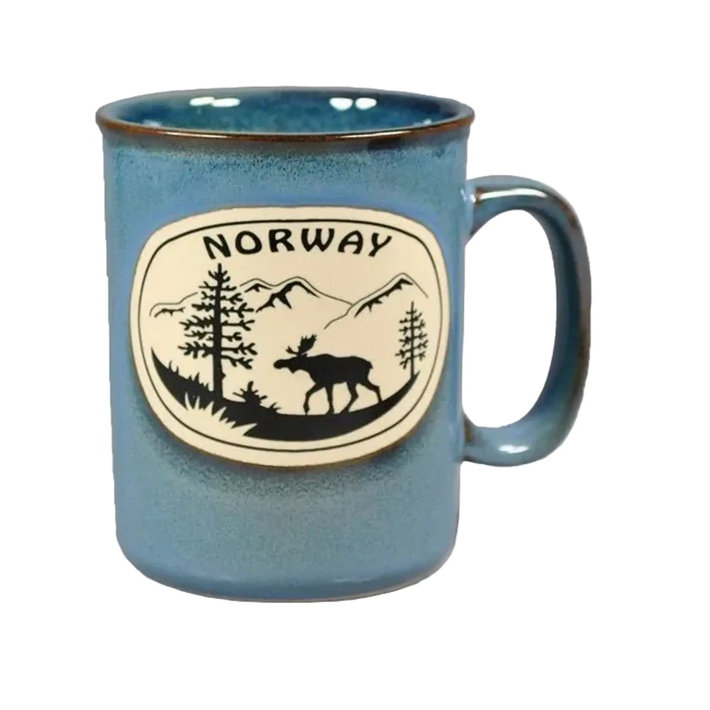 Keramisk krus elg, Blå - DEALS - OF - NORWAY