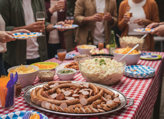 Kjøttpølse i naturtarm, 5 stk. i glass på 250 g - NORMAE
