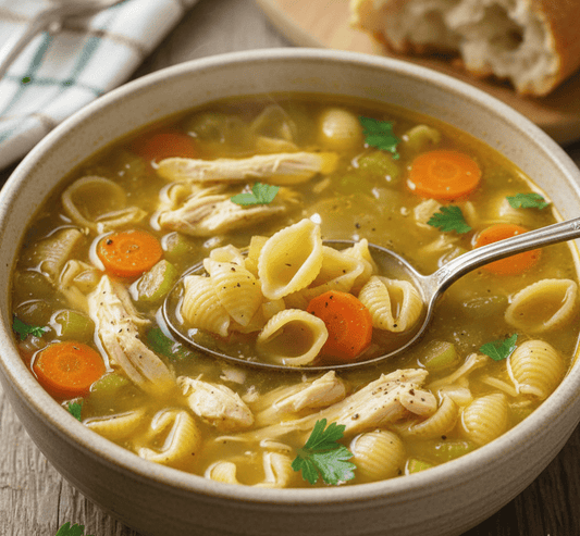 kylling - nudelgryte, 800 g boks - NORMAE