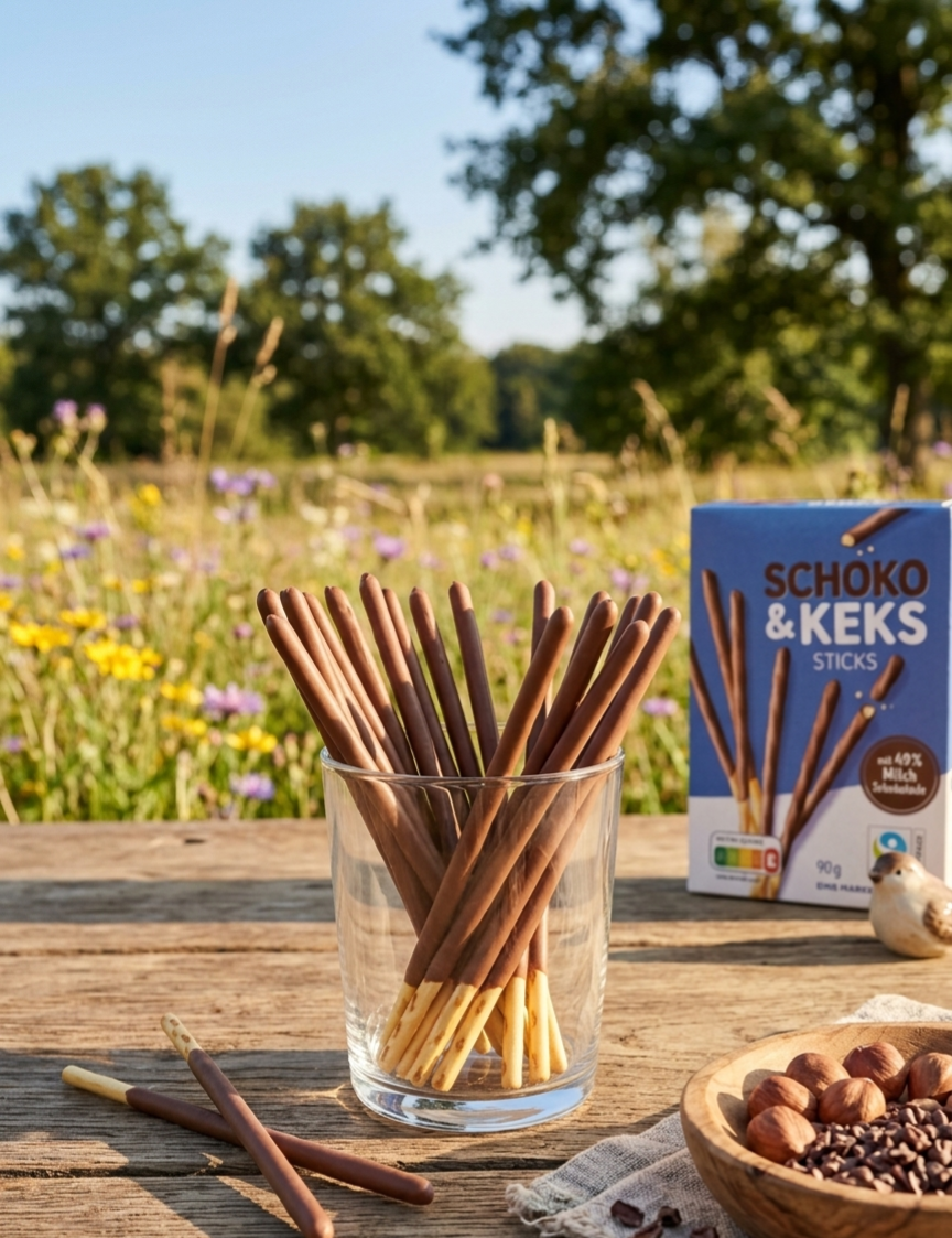 Melkesjokolade - og kjeksstenger 90 g - NORMAE