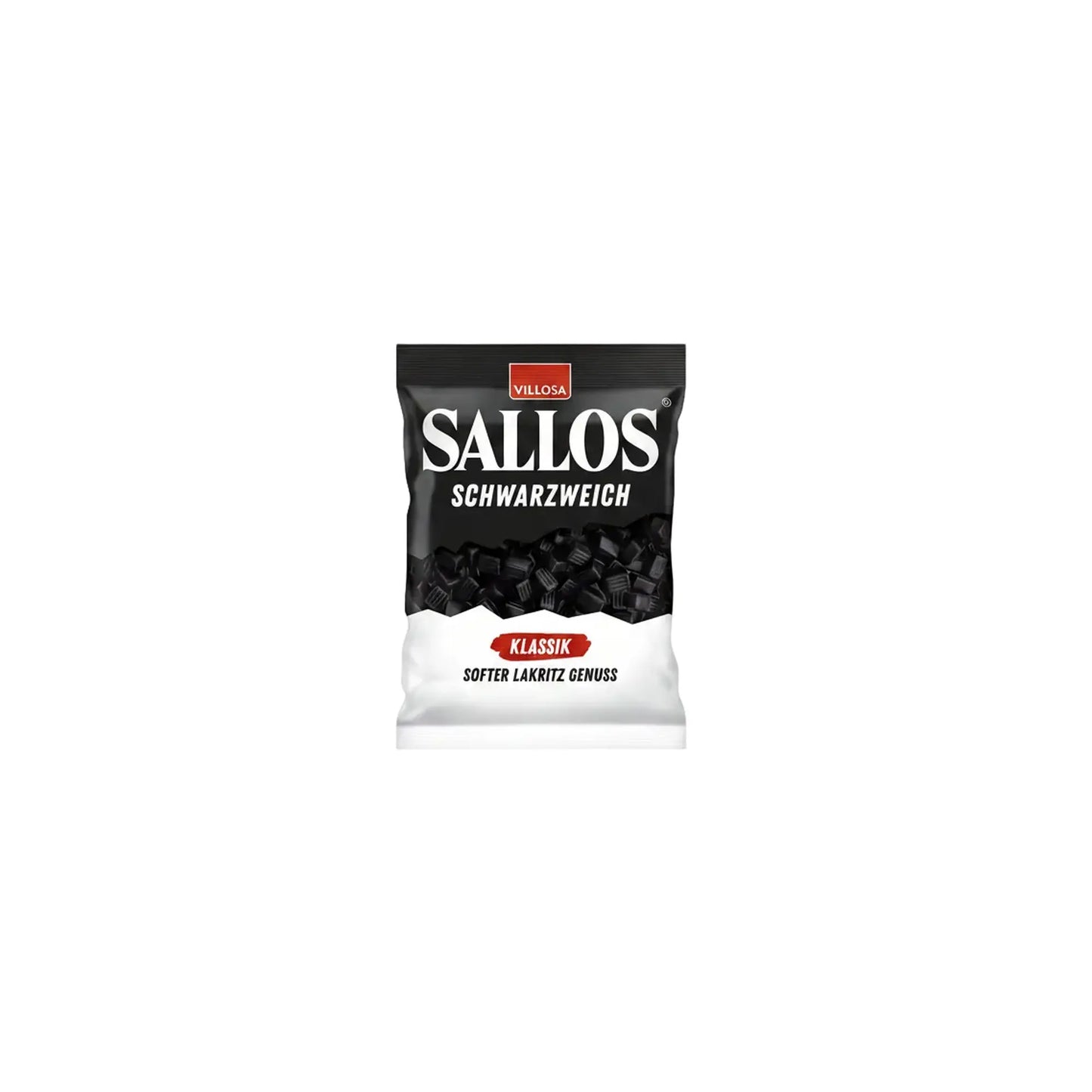 Sallos svart myk klassisk, 200 g pose - DEALS-OF-NORWAY