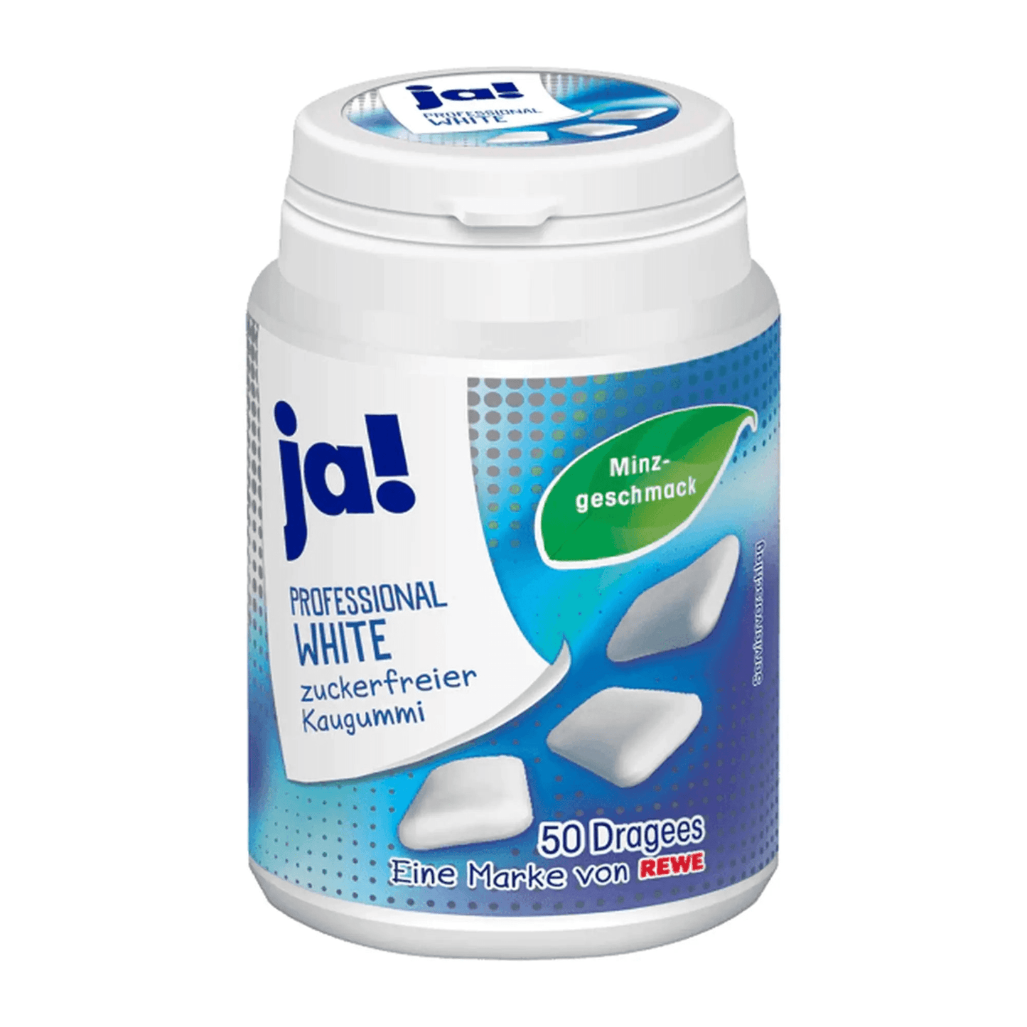 Tyggegummi med hvit mynte, sukkerfri, 50 stk. - DEALS-OF-NORWAY