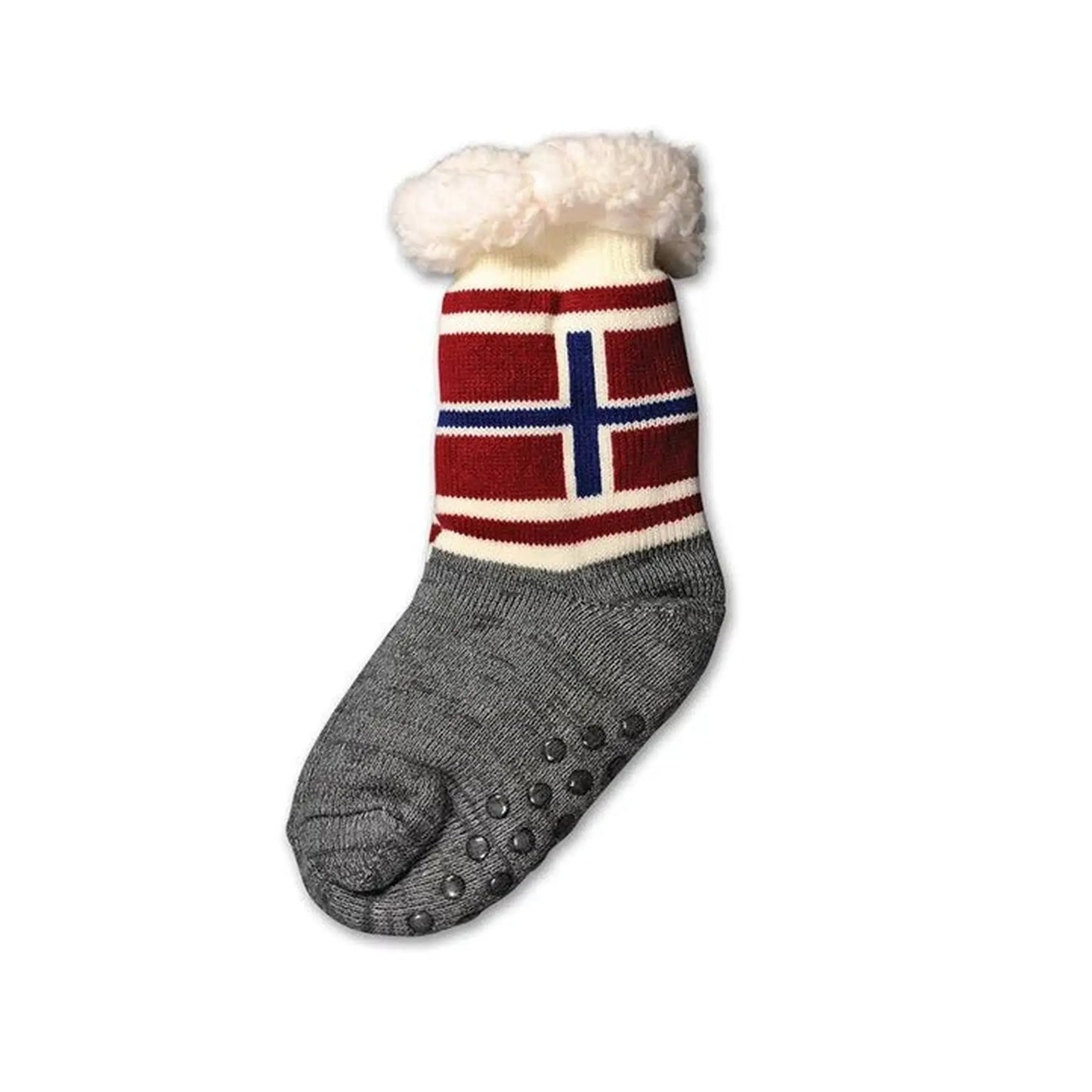 Tykke sokker m/teddyfor, Flagg, 36 - 40 - NORMAE