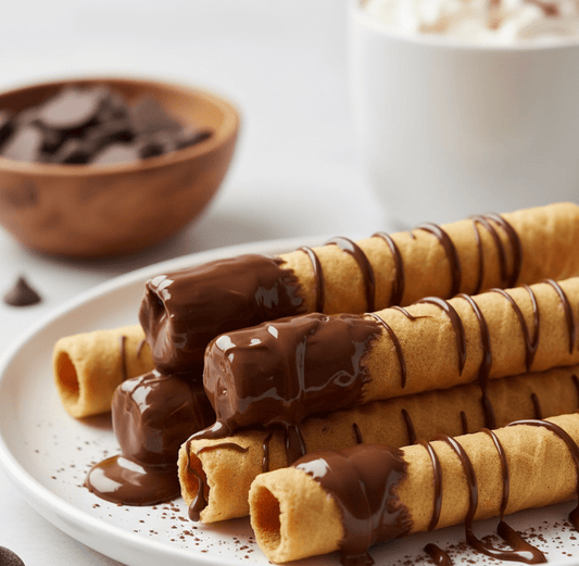 Vaffelrull med helmelkchokolade - NORMAE