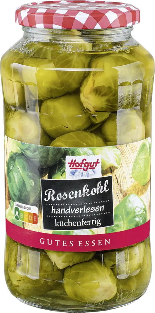 Rosenkål 720 ml glass