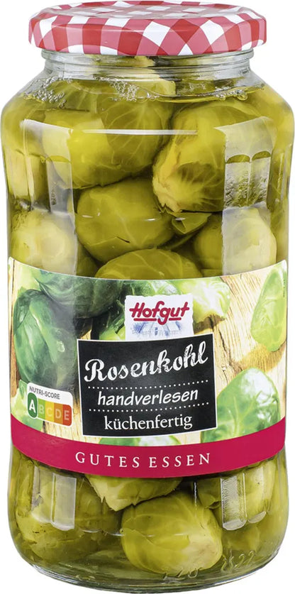 Rosenkål 720 ml glass