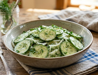 Agurksalat, søt og krydret, etter klassisk oppskrift, 720 ml
