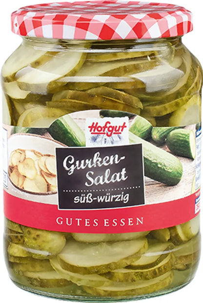 Agurksalat, søt og krydret, etter klassisk oppskrift, 720 ml