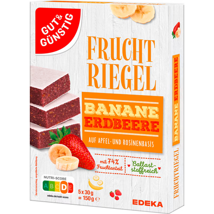 Fruktbar banan og jordbær 5 x 30 g