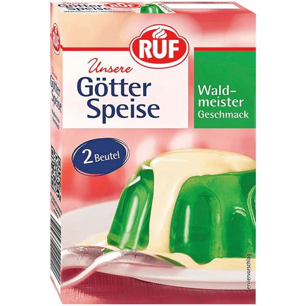 Götterspeise med skogsmynte, 2 x 12 g