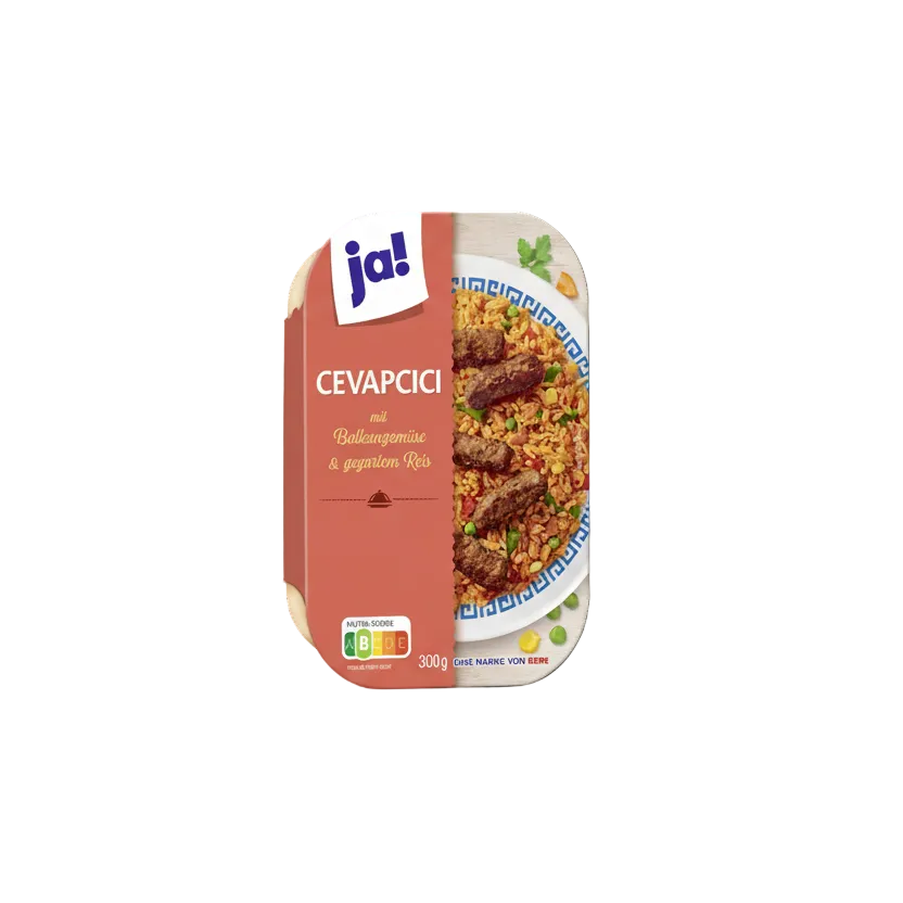 Cevapcici med balkan - grønnsaker og ris 300 g - NORMAE