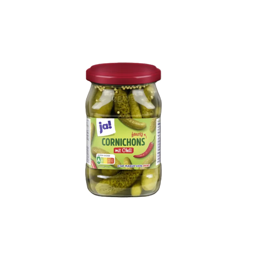 Cornichoner med chilli, 350g - NORMAE