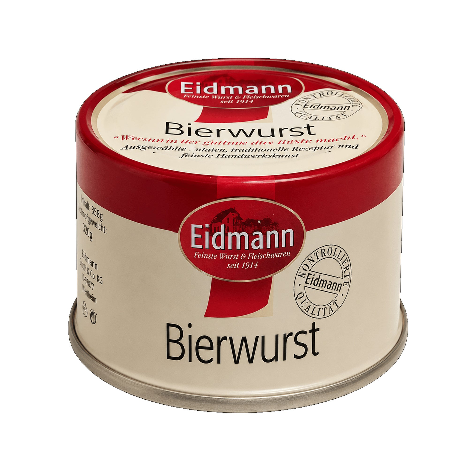 Eidmann ølpølse, 125 g boks - DEALS-OF-NORWAY