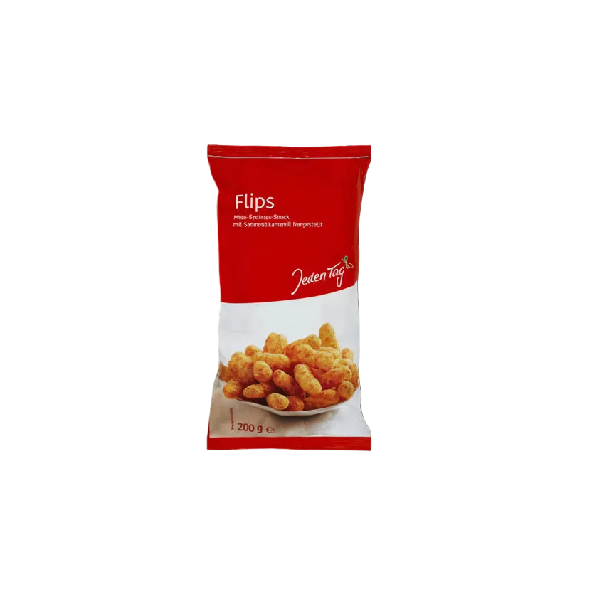 Flips Mais - Peanøtt - Snack, 200g pose - NORMAE