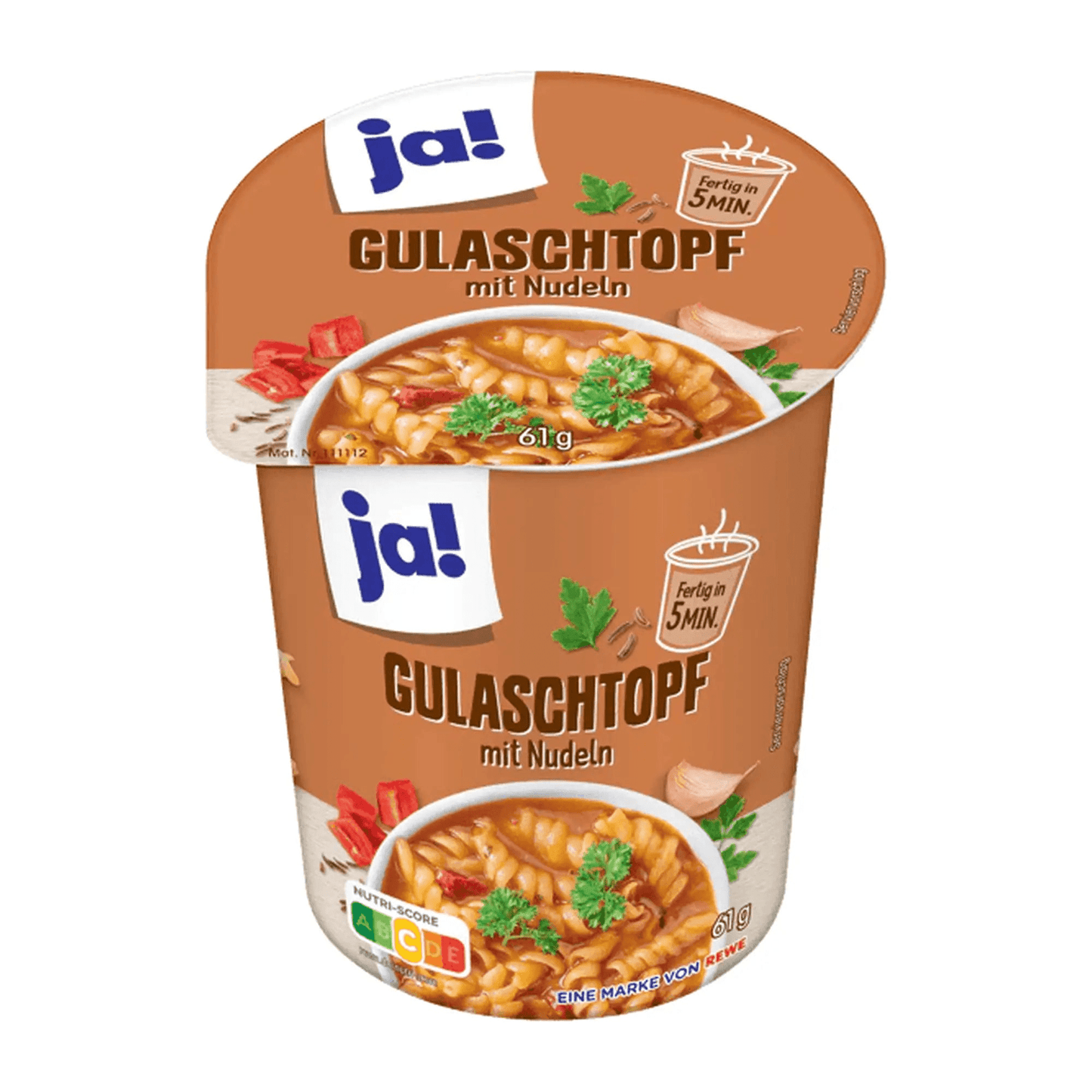 Gulaschgryte med nudler, 61 g kopp - DEALS-OF-NORWAY