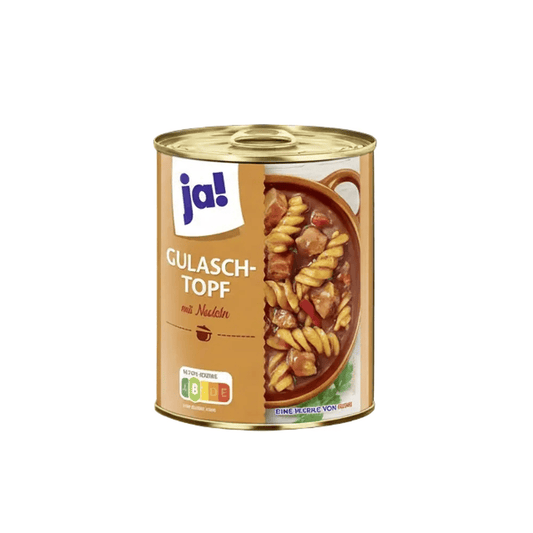 Gulaschgryte med nudler, 800 g boks - DEALS-OF-NORWAY