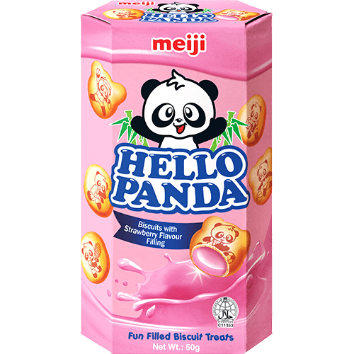 Hello Panda - kjeks med jordbærfyll - DEALS - OF - NORWAY