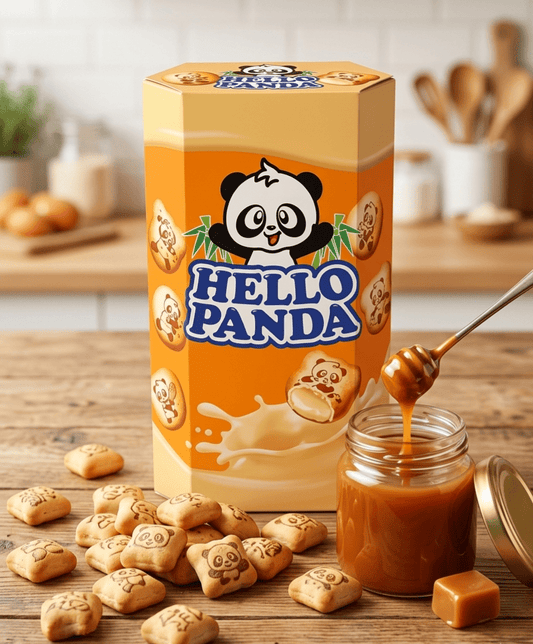 Hello Panda - kjeks med karamellfyll 50 g - DEALS - OF - NORWAY