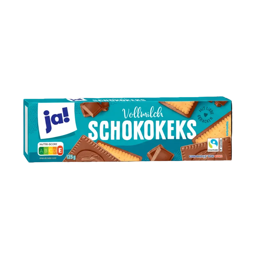 Helmelk sjokoladekjeks 125 g - NORMAE