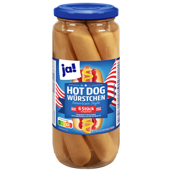 hotdogpølser, 550 g glass - NORMAE