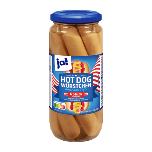 Hotdogpølser, 550 g glass - DEALS-OF-NORWAY