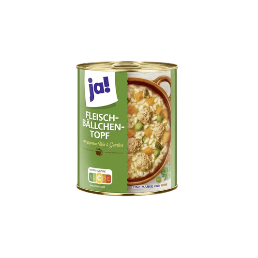 Kjøttboller med ris og grønnsaker, 800 g boks - DEALS-OF-NORWAY