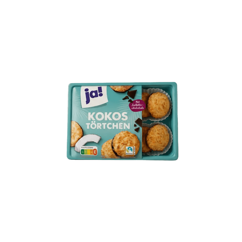 Kokoskaker 400 g, kokosbakverk med mørk sjokolade 10 % - NORMAE