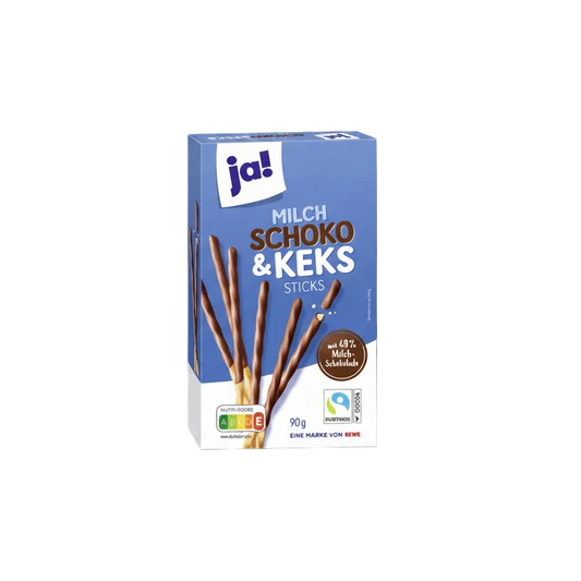 Melkesjokolade - og kjeksstenger 90 g - NORMAE