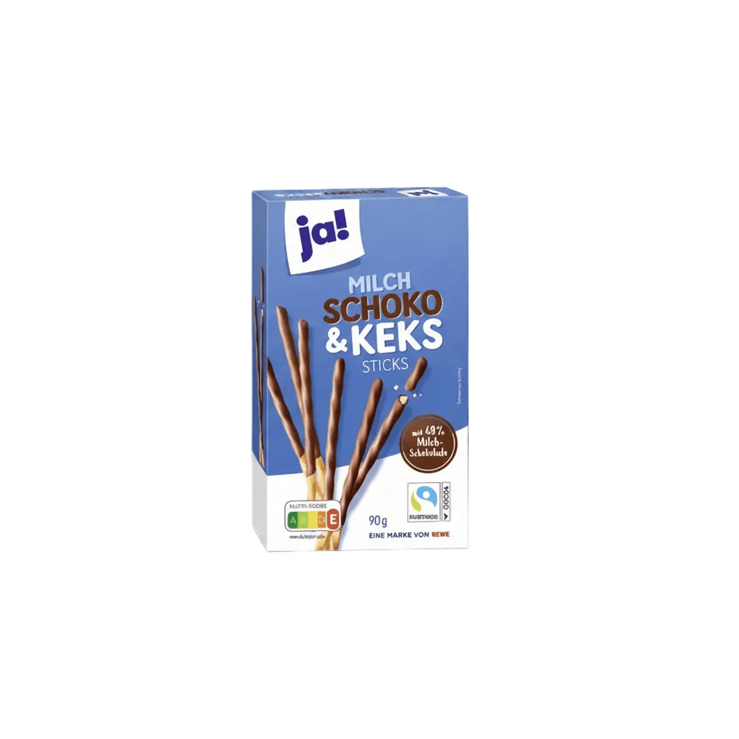 Melkesjokolade- og kjeksstenger 90 g - DEALS-OF-NORWAY