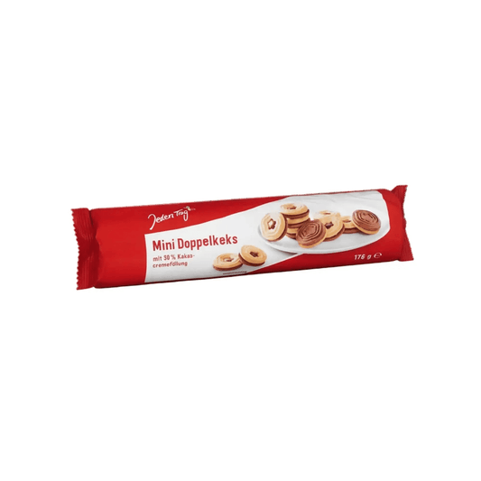 Mini-dobbeltkjeks med sjokolade, 176 g rull - DEALS-OF-NORWAY