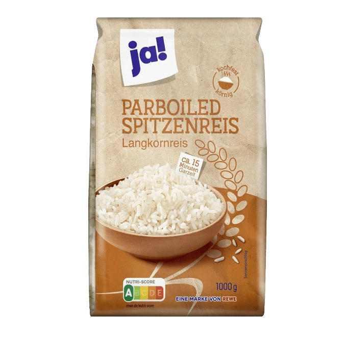 Parboiled toppkvalitets langkornet ris 1 kg - NORMAE