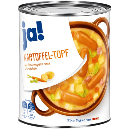 Potet med pølse gryte, 800 g boks - NORMAE
