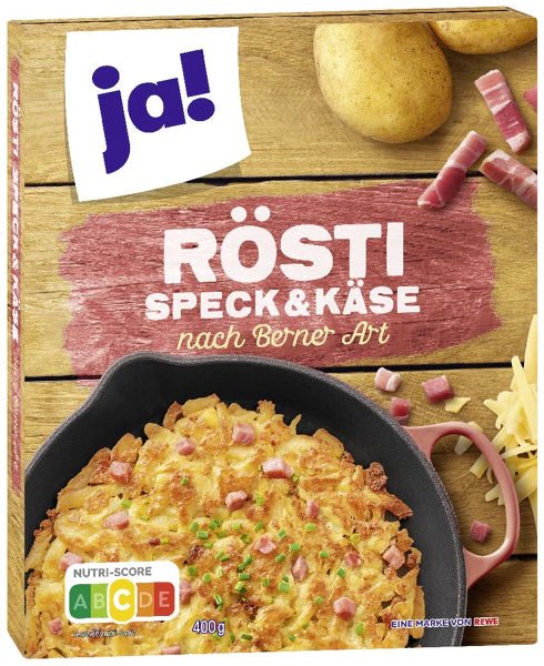 Potetrösti med bacon og ost, 400 g eske - NORMAE