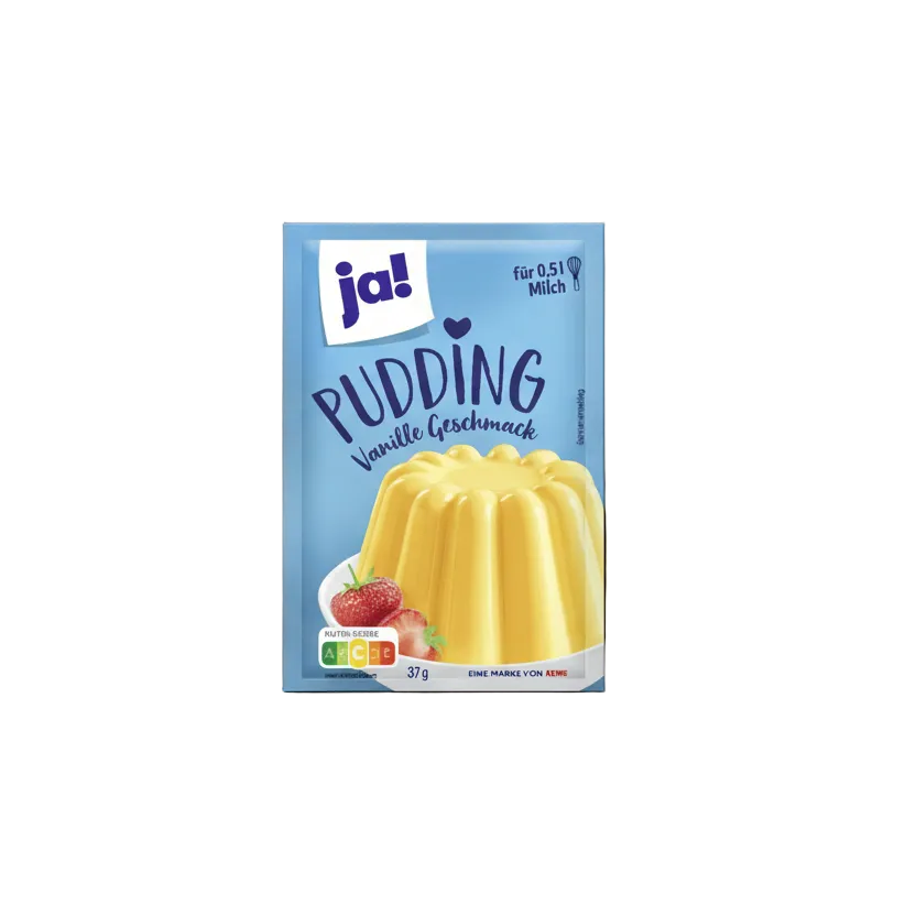 Puddingpulver med vaniljesmak5x 37g - NORMAE