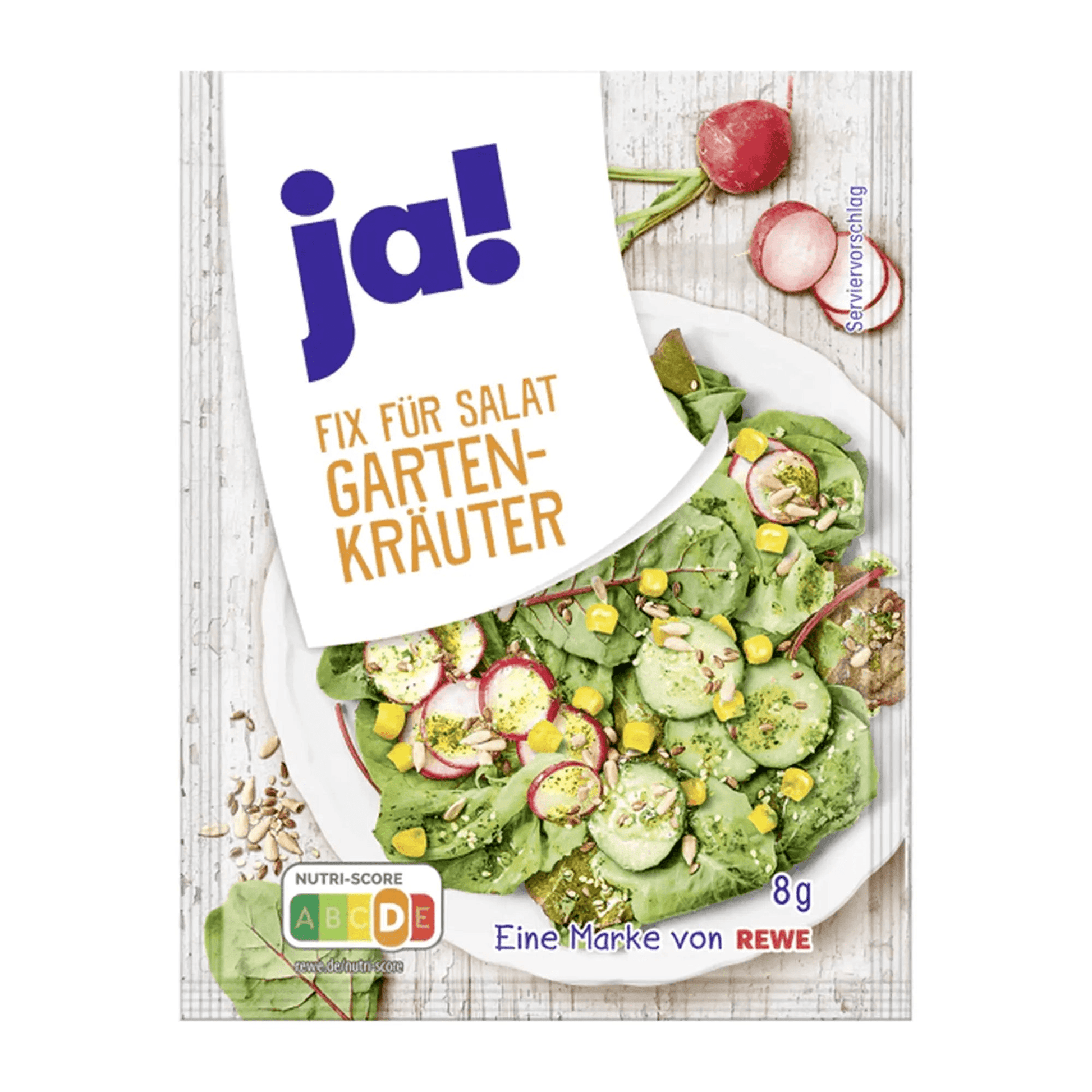 Salatblanding med hageurter, 5 × 8 g - DEALS-OF-NORWAY
