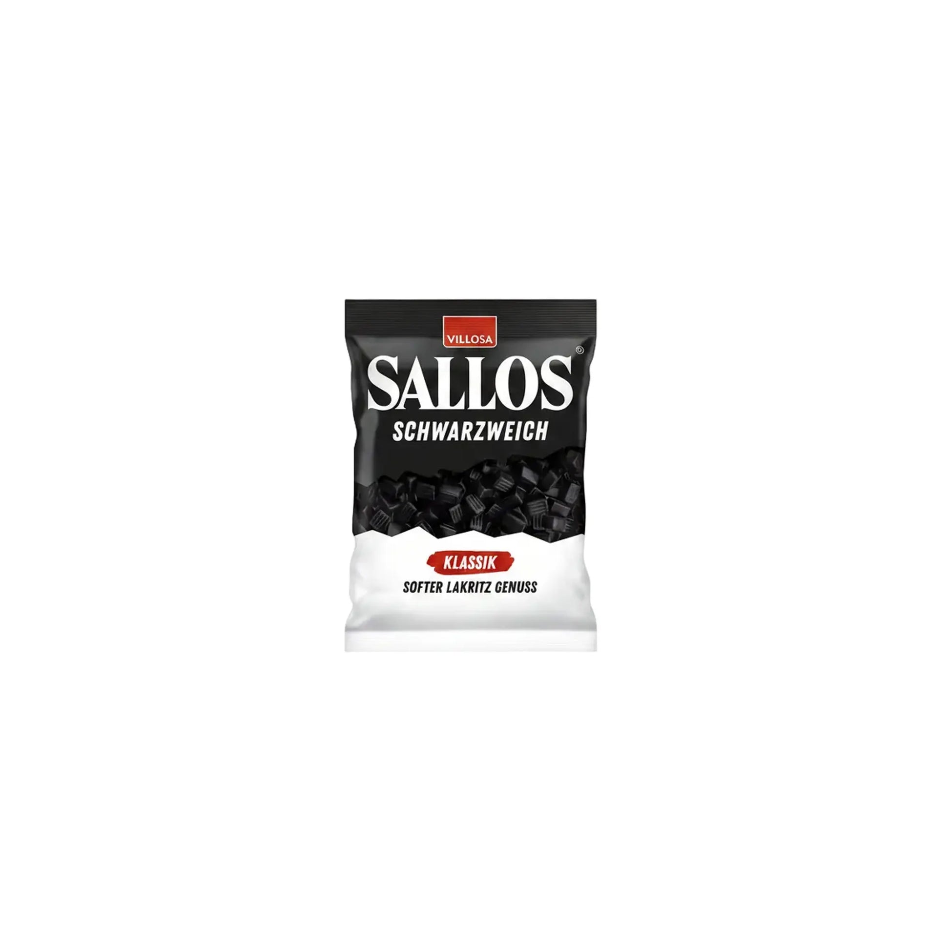 Sallos svart myk klassisk, 200 g pose - DEALS-OF-NORWAY