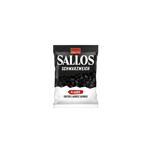 Sallos svart myk klassisk, 200 g pose - DEALS-OF-NORWAY