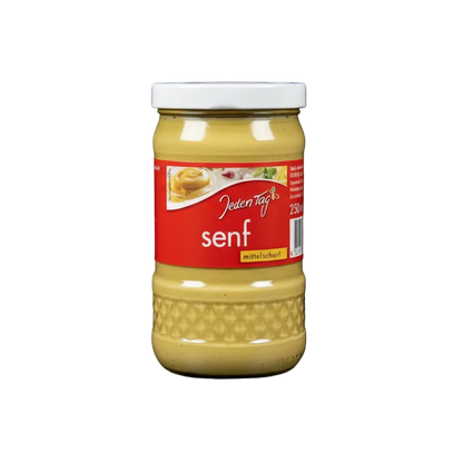 sennep, middels sterk, 250 ml glass - NORMAE