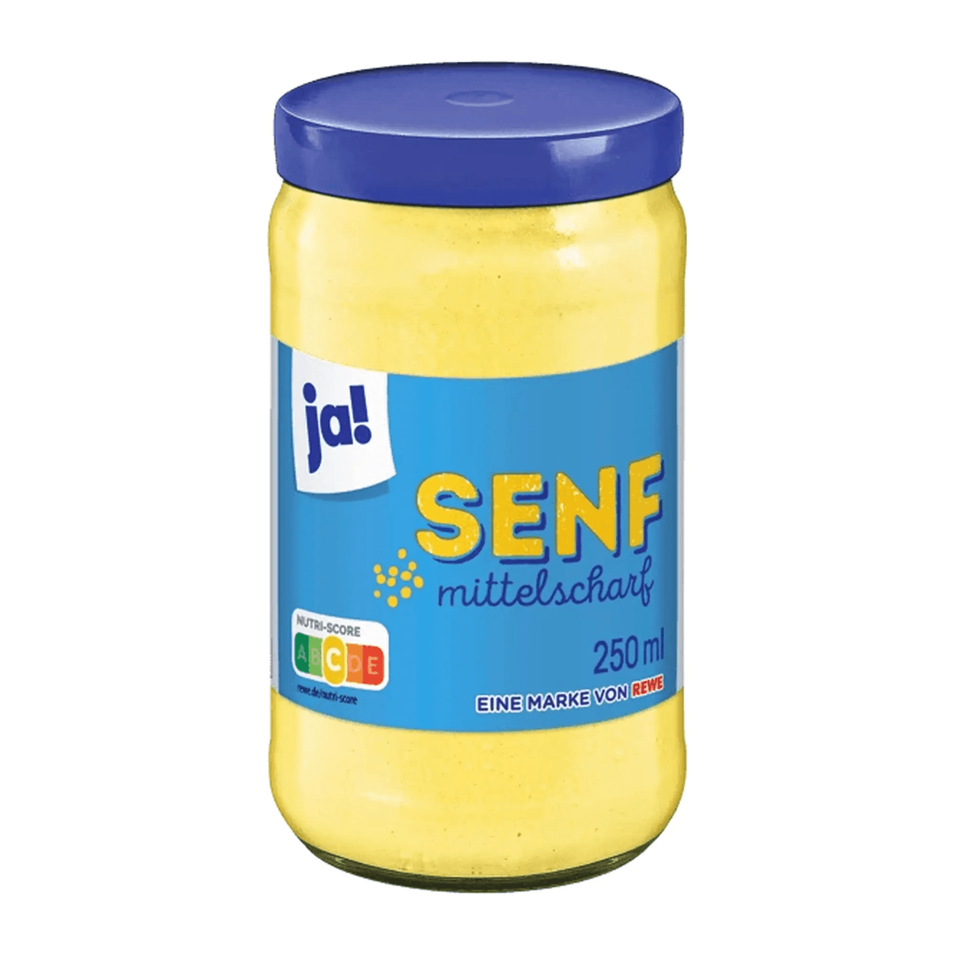 Sennep, middels sterk, 250 ml glass - DEALS-OF-NORWAY