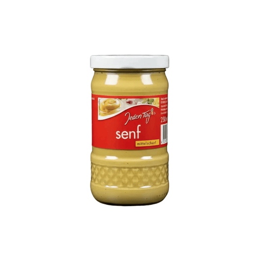 Sennep, middels sterk, 250 ml glass - DEALS-OF-NORWAY