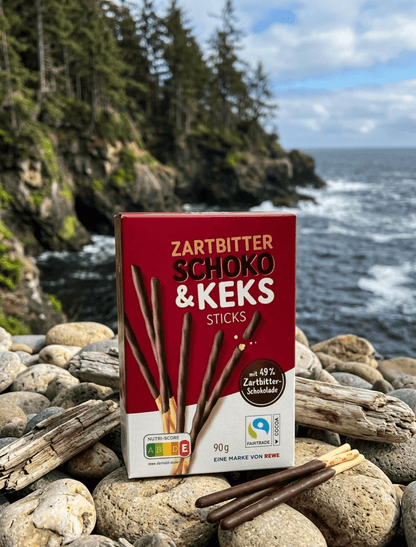 Sjokolade - og kjeksstenger 90 g med mørk sjokolade - NORMAE