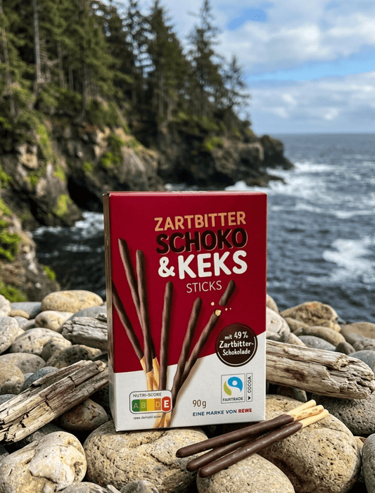 Sjokolade - og kjeksstenger 90 g med mørk sjokolade - NORMAE