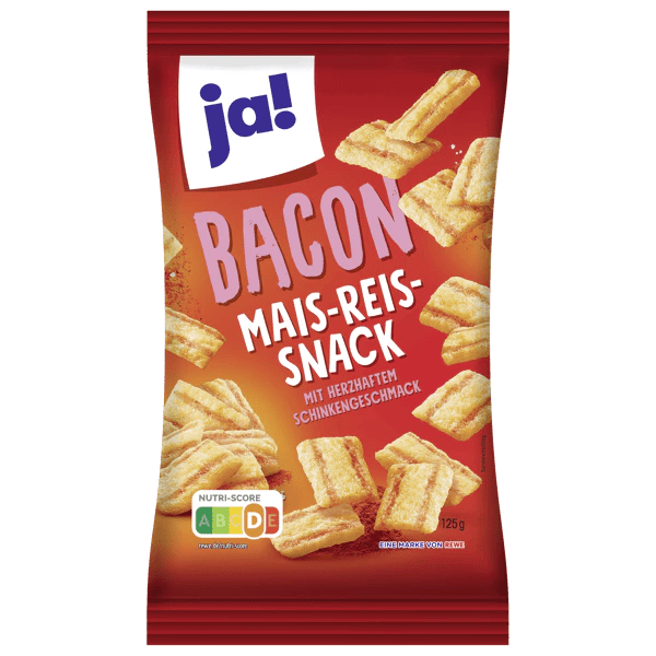Snacks med bacon, mais og ris 125 g - NORMAE