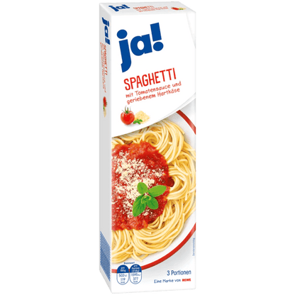 Spaghetti med tomatsaus og revet hard ost, 400 g - NORMAE