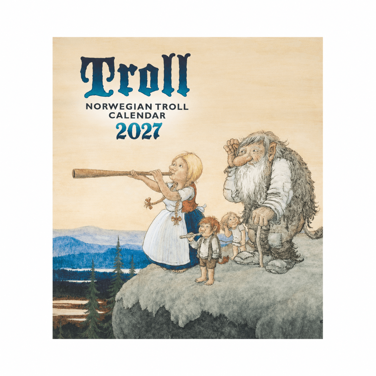 Trollkalender Lidberg, 2027 - DEALS-OF-NORWAY