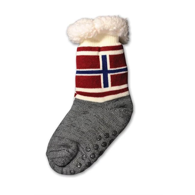 Tykke sokker m/teddyfor, Flagg, 41 - 46 - NORMAE